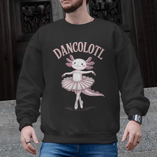 Dancolotl Ballerina Axolotl Ballet Dance Teacher Men Graphic Sweatshirt - teacherstshirts.com