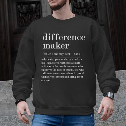 Difference Maker Definition Best Friend Teacher Life Men Graphic Sweatshirt - teacherstshirts.com