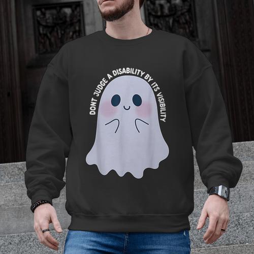 Dont Judge a Disability By Its Visibility Teacher Men Graphic Sweatshirt - teacherstshirts.com