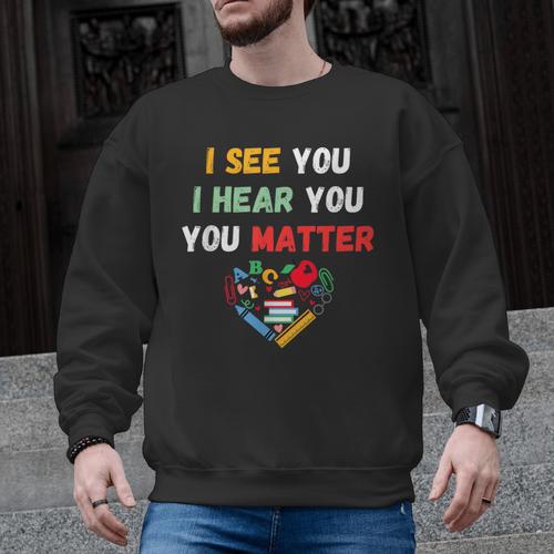 Emotional Intelligence Quote For School Counselor Teacher Men Graphic Sweatshirt - teacherstshirts.com DE