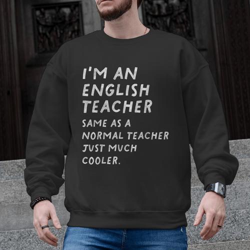 English Teacher Definition Men Graphic Sweatshirt - teacherstshirts.com