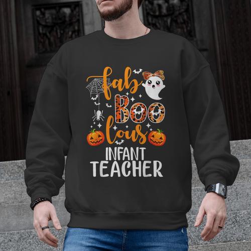 Faboolous INFANT Teacher Halloween Men Graphic Sweatshirt - teacherstshirts.com