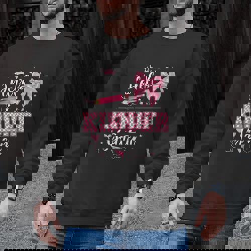 First Day Of School Teacher Girl Coquette Hello Kindergarten Men Graphic Sweatshirt - teacherstshirts.com