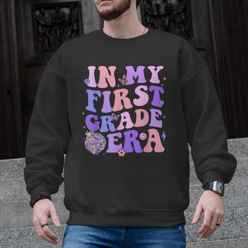 In My First Grade Era 1st Grade Girls Teacher Back To School Men Graphic Sweatshirt - teacherstshirts.com DE