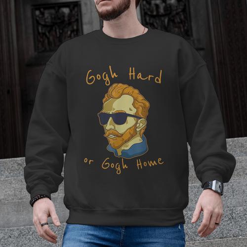 Go Hard Or Go Home Art Teacher Men Graphic Sweatshirt - teacherstshirts.com