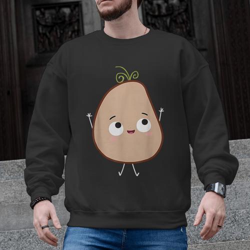 Good Egg Teacher Halloween Costume The Couch Potato Men Graphic Sweatshirt - teacherstshirts.com