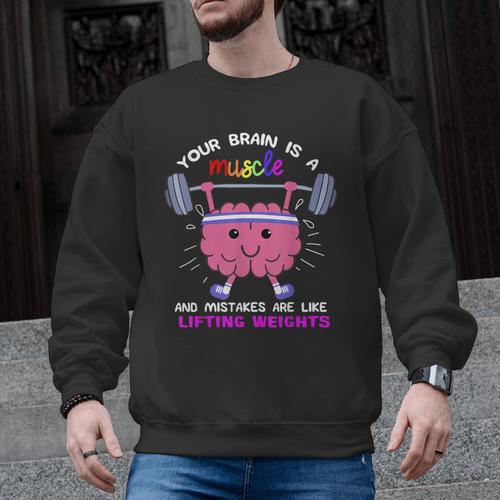 Growth Mindset Teacher Shirt Inspirational Shirts Men Graphic Sweatshirt - teacherstshirts.com UK