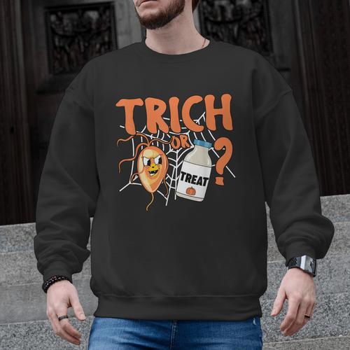 Halloween Medical Lab Science Microbiology Scientist Teacher Men Women Men Graphic Sweatshirt - teacherstshirts.com AU