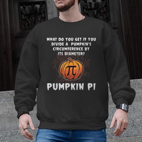 Halloween Pumpkin Pi Math Geometry Teachers Students For Men Women Kids Men Graphic Sweatshirt - teacherstshirts.com AU