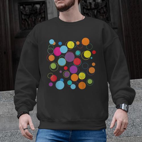 Happy Dot Day Colorful Polka Dot Art Teacher Student Kids Men Graphic Sweatshirt - teacherstshirts.com