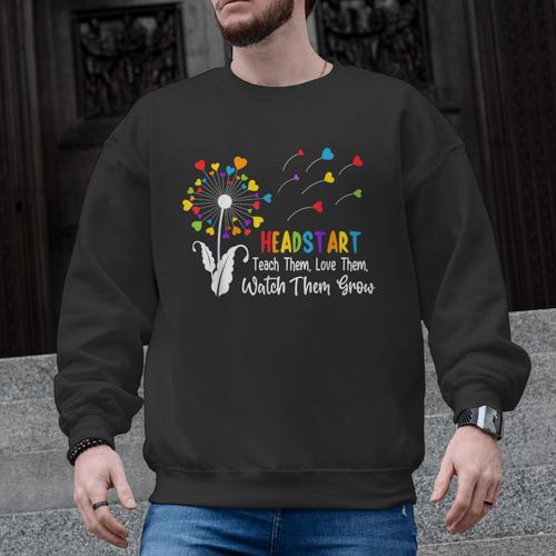 Headstart Teacher Early Childhood Educator Men Graphic Sweatshirt - teacherstshirts.com