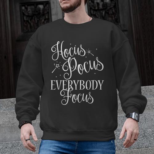 Hocus Pocus Everybody Focus Teacher Halloween Shirt Men Graphic Sweatshirt - teacherstshirts.com DE
