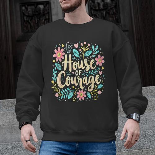 House Of Courage Flowers RCA School Teacher Student Tee Men Graphic Sweatshirt - teacherstshirts.com