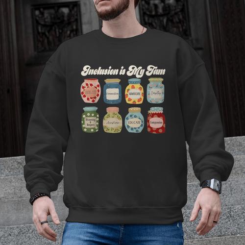 Inclusion Is My Jam Neurodiversity Special Education Teacher Men Graphic Sweatshirt - teacherstshirts.com AU