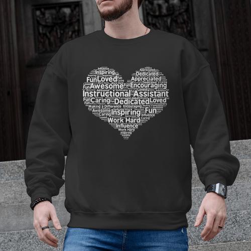 Instructional Assistant Teacher Appreciation T Shirt Men Graphic Sweatshirt - teacherstshirts.com