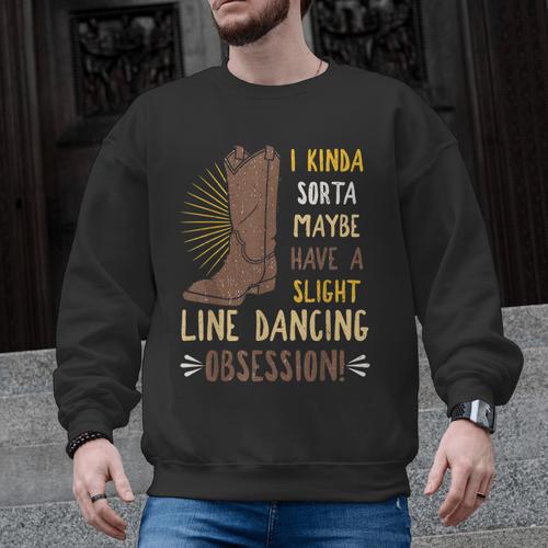 Line Dancing Choreographed Group Dancer Dance Teacher Men Graphic Sweatshirt - teacherstshirts.com DE