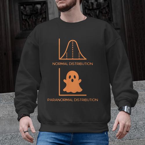 Math Statistics Normal Paranormal Distribution Teacher Men Graphic Sweatshirt - teacherstshirts.com
