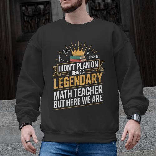 Math Teacher For Algebra Lovers Mathematics Men Graphic Sweatshirt - teacherstshirts.com AU