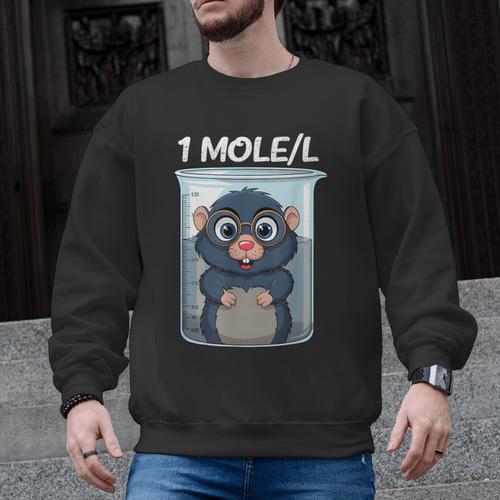 Mole Chemistry Chemist Student Science Teacher Men Graphic Sweatshirt - teacherstshirts.com AU