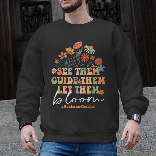Montessori Teacher Men Graphic Sweatshirt - teacherstshirts.com AU