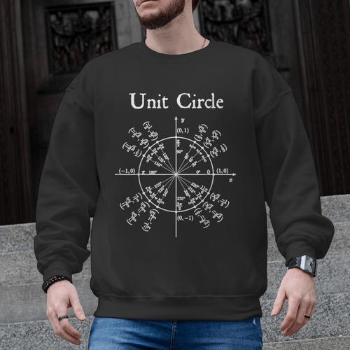 Nerdy Unit Circle Trigonometry Calculus Math Teacher Geek Men Graphic Sweatshirt - teacherstshirts.com