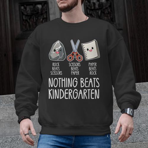 Nothing Beats Kindergarten Back To School Kid Teacher Men Graphic Sweatshirt - teacherstshirts.com