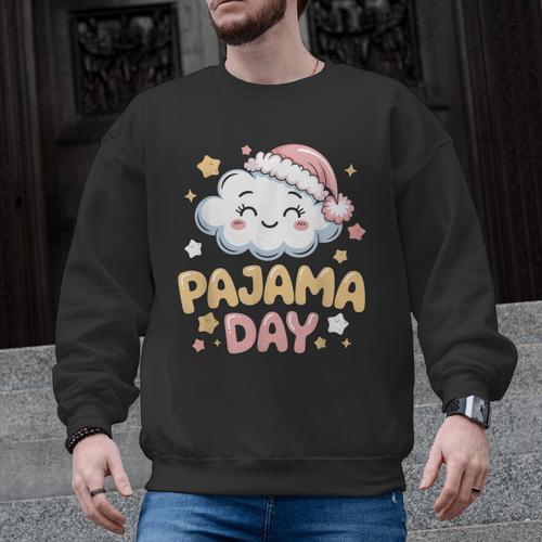 Pajama Day School Spirit Week Fun Cloud Teacher Men Graphic Sweatshirt - teacherstshirts.com AU