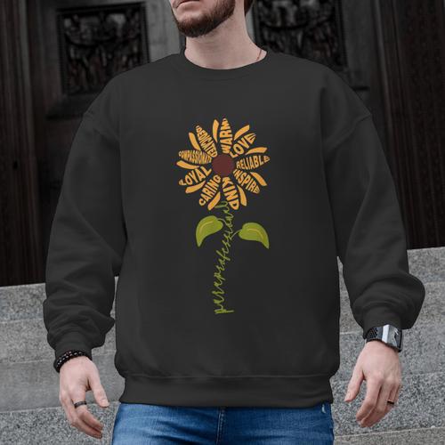 Paraprofessional Para Sunflower Teacher Back To School Men Graphic Sweatshirt - teacherstshirts.com AU