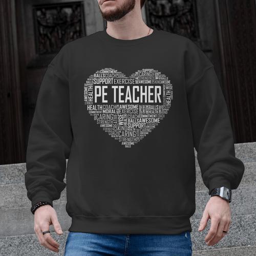 PE Physical Education Teacher PEAppreciation Coach Men Graphic Sweatshirt - teacherstshirts.com AU