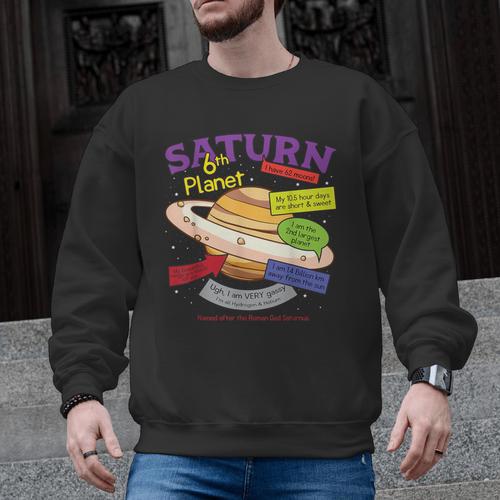 Perfect Planets Teachers Shirts Saturn For Solar System Men Graphic Sweatshirt - teacherstshirts.com