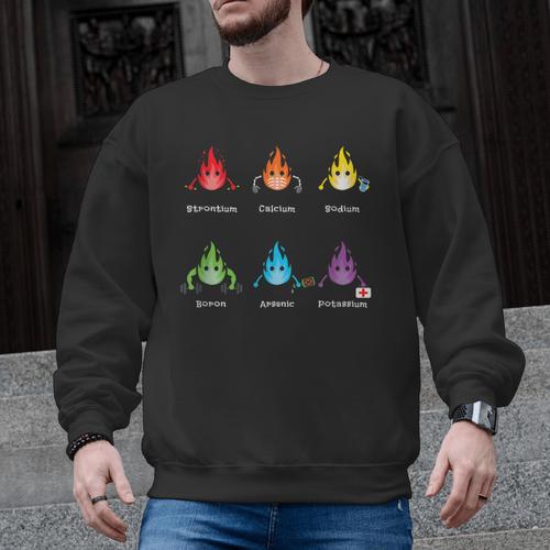 Periodic Elements Chemistry Lovers Science Teacher Men Graphic Sweatshirt - teacherstshirts.com