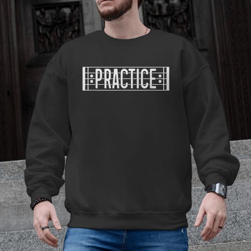 Practice Repeat Music Teacher Band Director Men Graphic Sweatshirt - teacherstshirts.com AU