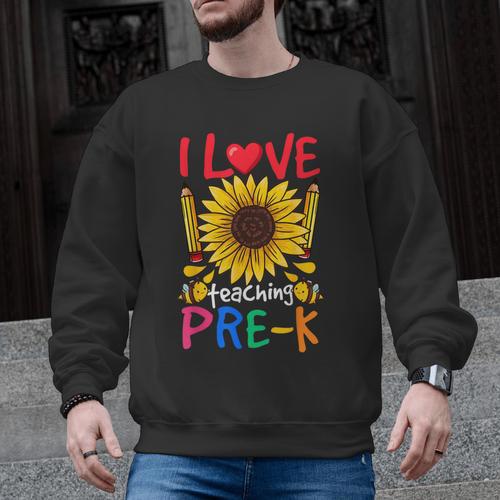 Pre School Teacher Pre-K Teacher Men Graphic Sweatshirt - teacherstshirts.com AU