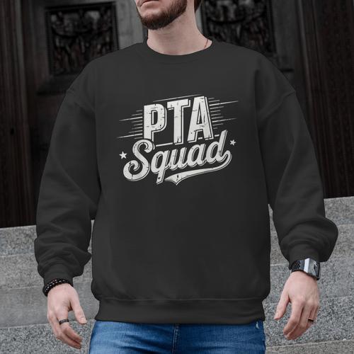 PTA Squad Parent Teacher Association Back To School Teacher Men Graphic Sweatshirt - teacherstshirts.com CA