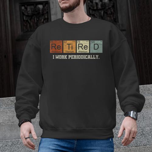 Retired Chemistry Teacher Science Retirement Chemistry Men Graphic Sweatshirt - teacherstshirts.com AU