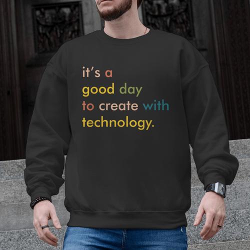 Retro Technology Teacher Shirt Tech Teacher Men Graphic Sweatshirt - teacherstshirts.com