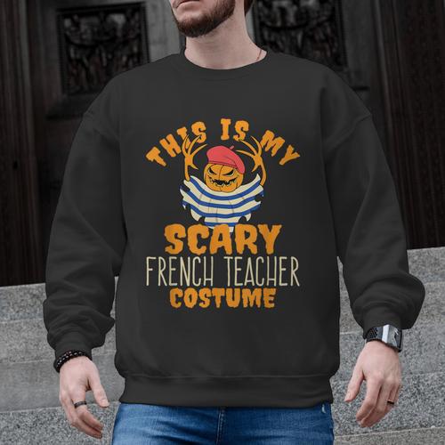 This Is My Scary French Teacher Costume Halloween Men Graphic Sweatshirt - teacherstshirts.com AU