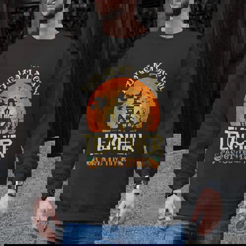 This Is My Scary Teacher Costume Halloween Men Graphic Sweatshirt - teacherstshirts.com