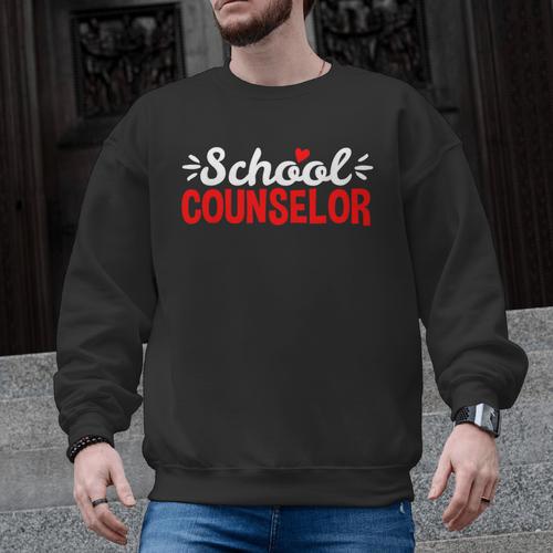 School Counselor Teacher Guidance Counseling For Men Women Kids Men Graphic Sweatshirt - teacherstshirts.com UK