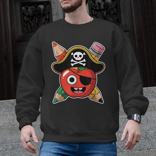 School International Talk Like A Pirate Day Pirate Teacher Men Graphic Sweatshirt - teacherstshirts.com DE