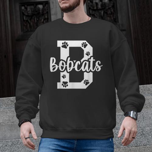 School Spirit Mascot Bobcats Back To School Teacher Student Men Graphic Sweatshirt - teacherstshirts.com AU