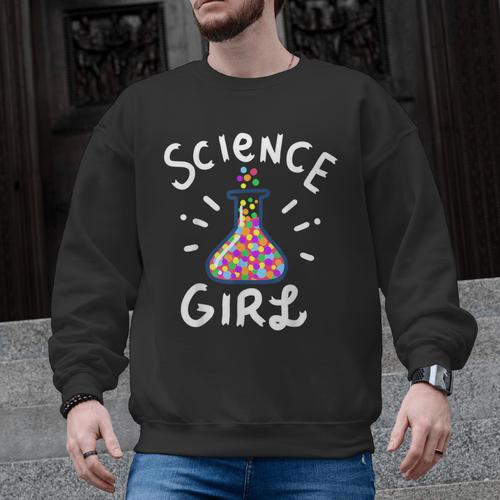 Science Girl Chemistry Biology Student Teacher Men Graphic Sweatshirt - teacherstshirts.com AU