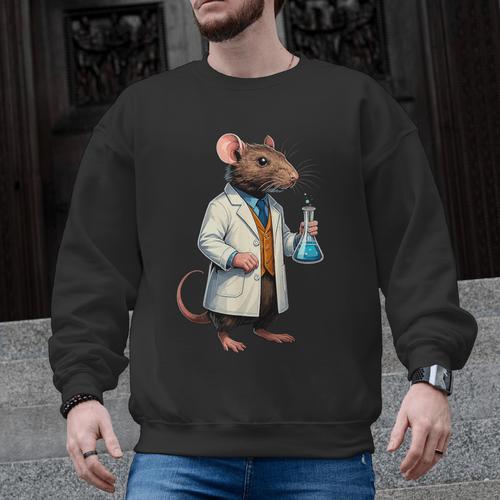 Science Rat Lab Science Scientist Mouse Teacher Chemistry Men Graphic Sweatshirt - teacherstshirts.com UK