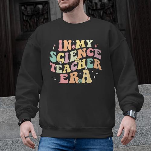 In My Science Teacher Era Retro Back To School STEM Teacher For Men Women Men Graphic Sweatshirt - teacherstshirts.com AU