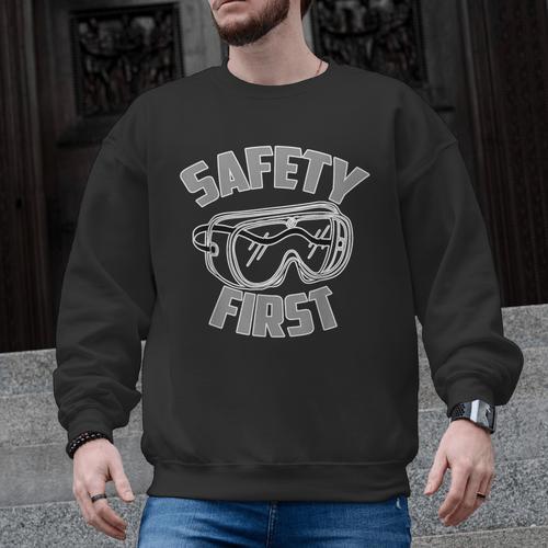 Science Teacher Shirt Safety First STEM STEAM Shirt Men Graphic Sweatshirt - teacherstshirts.com AU