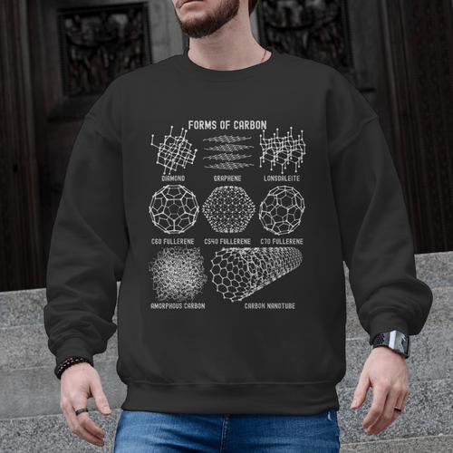 Sheldon Nerdy Forms Carbon Nanotubes Chemistry Teacher Geek Men Graphic Sweatshirt - teacherstshirts.com