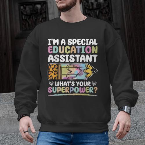 Special Educational Assistant And Sped Teacher Men Graphic Sweatshirt - teacherstshirts.com
