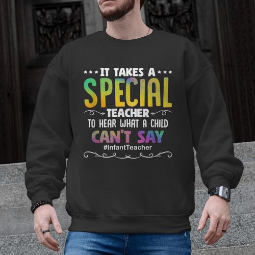 Special Teacher Daycare School Childcare Infant Teacher Men Graphic Sweatshirt - teacherstshirts.com