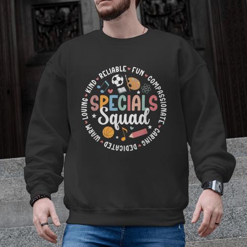Specials Squad Appreciation Specials Team Specials Teacher Men Graphic Sweatshirt - teacherstshirts.com DE