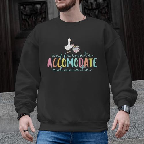 SPED Dream Team Teachers Special Education Silly Goose Men Graphic Sweatshirt - teacherstshirts.com